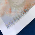 Silver Tone Bow Teardrop Crystal Pendant Necklaces view 4