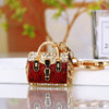 Burgundy Leopard-Handbag