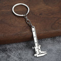 Mini Vernier Caliper Zinc Alloy Measuring Tool Keychain Pendant