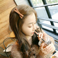 Brown Fabric Bow Eight Centimeter Finished Hair Clip view 2