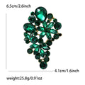 Glass Crystal Cluster Brooch Floral Cascade Six Colors view 9