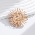 Sun Two Designs Metal Brooch Pin for Jackets and Lapels view 4