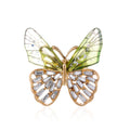 Gold Tone Silver Tone Butterfly Crystal Three Designs Metal Brooch Pin view 6