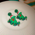 Bow Pom Pom and Snowflake Drop Earrings in Seven Styles view 8