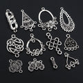 Antique Silver Openwork Multi-Loop Jewelry Connectors view 2