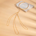 Layered Chain Fringe Open Upper Arm Cuff in Two Colors view 3
