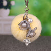 Beige Pearl-Flower-Pom