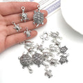 Antique Silver Turtle Metal Charms with 7 Listed Options view 3