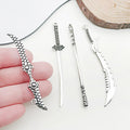 Gun Metallic Sword Metal Charms for Jewelry and Craft Projects view 4