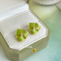 Green Theme Mixed Stud and Drop Earrings Sixteen Styles view 7