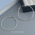 Textured Round Hoop Earrings In Gold Silver And Four Sizes view 8
