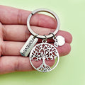 Silver-Tone Tree of Life Keychain, Four Charm Styles view 2