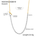 Long OT Toggle Curb Chain Sweater Necklace Gold Steel Tone view 7