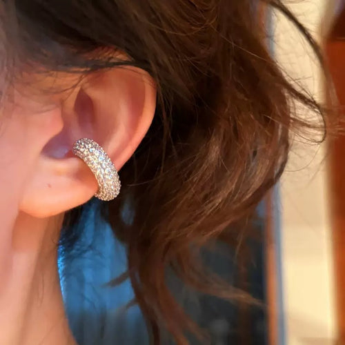 Crystal Pearl Cuff shown in product image 1