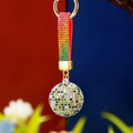 Patterned Crystal Ball Keychains in Ten Colors plus Assorted Option view 12