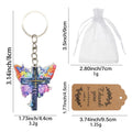 Colorful Butterfly Cross Keychain, Two Packaging Options view 4