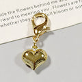 Puffy Heart Lobster-Clasp Charms in Gold and Silver Tone view 6