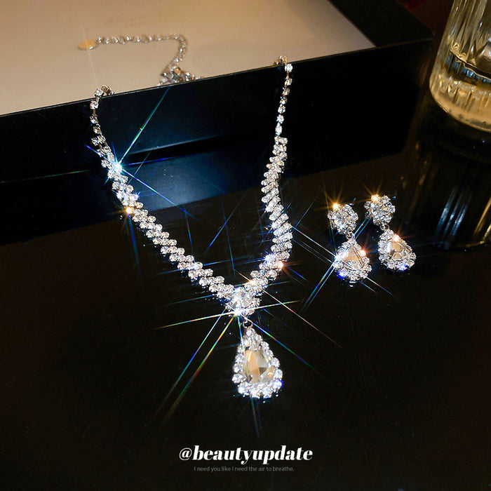 Crystal Necklace and Earring Sets in Twelve Colorful Designs