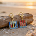 Go Study Test Tube Rack Enamel Charm Gold Clasp Two Colors view 3