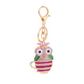 Rhinestone Owl Teacup Keychain With Lobster Clasp, 7 Options view 5