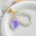 Pearl Loop Snail Shell Charm with Gold Tone Swivel Clasp view 6