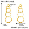 Gold Circle Earrings