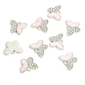 Crystal Butterfly Enamel Alloy Charm Pendants in Six Colors view 11