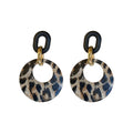 Twenty Seven Style Leopard Print Geometric Earrings view 5