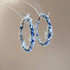 Blue Denim Hoop