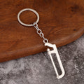 Silver-Tone Miniature Tool-Shaped Metal Keychains, 13 Styles view 12