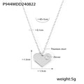 Gold Steel Heart Star Letter Bar Pendant Necklace Assortment view 10