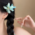 Fabric Flower And Starfish Duckbill Hair Clip Four Colors view 2