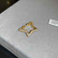 Crystal Star Ear Cuffs with Chain and Open Star Options view 8