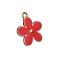 Enamel Daisy Charm Pendant Silver-Tone And Gold-Tone Six Colors view 5