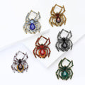 Large Crystal Spider Brooch in Six Colors for Jackets, Coats, and Scarves view 4