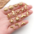 Yellow Octopus and Crab Metal Charms with 16 Listed Options view 2