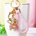 Crystal Fortune Sheep Keychains in Plain and Braided Loop Options view 10