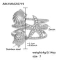Starfish Octopus and Shell Layered Ring in Eight Styles view 11
