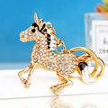 Crystal Unicorn Keychains in Plain Corded and Loose Loop Options view 3