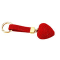 Solid Full Crystal Heart Keychains in Eleven Colors plus Assorted Option view 5