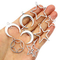 Open Star And Crescent Charms Jewelry Making Components view 5