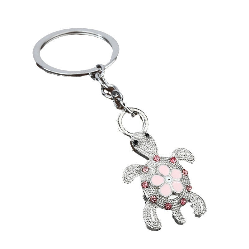 Creative Turtle Zinc Alloy Animal Keychain Car Hanging Accessory
