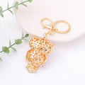 Rhinestone Owl Keychain Metal Cartoon Bird Bag Charm view 4