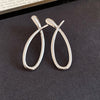 Silver Open Teardrop