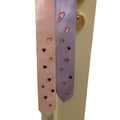 Pink and Purple Heart Detail Neck Tie Accessories Fashion Accessory view 5