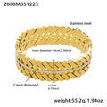 Turquoise and Crystal Geometric Bangle Collection in Thirteen Styles view 7