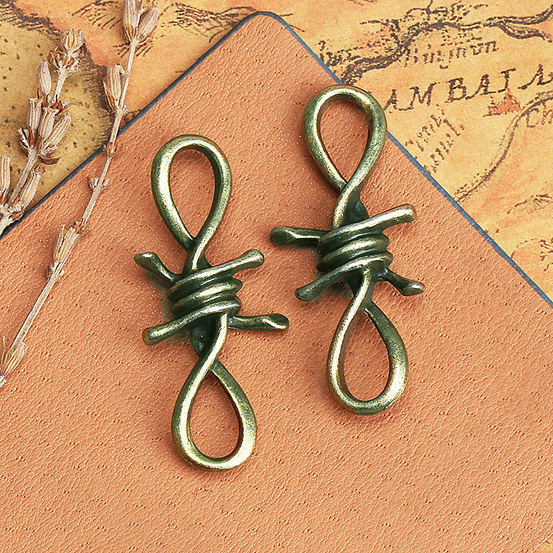 45x20mm Alloy Thorn Charm Pendant for Bracelet Necklace or Anklet