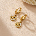 Crystal Tree of Life Drop Earrings in Four Gold Tone Designs view 4