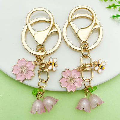 Image 1 showing flower keychains shown in the product image.