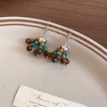 Beaded Cluster Tassel Hook Earrings Fashion Jewelry view 7